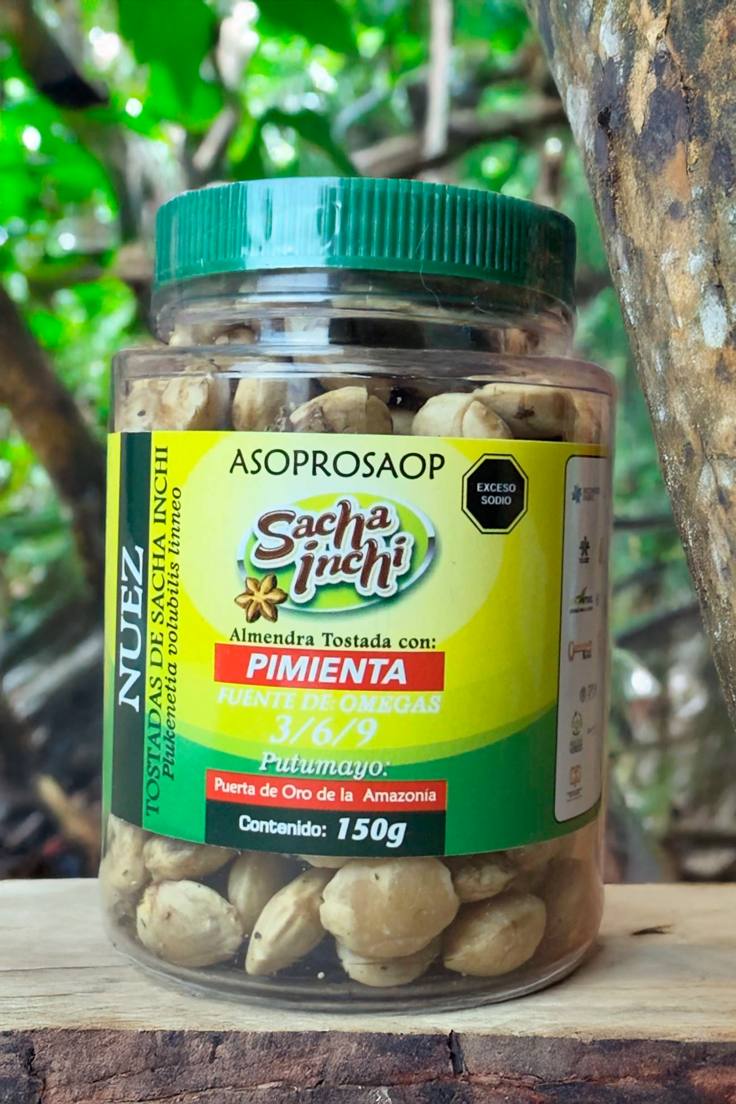 Semillas Tostadas de Sacha Inchi con Pimienta